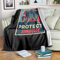 Protect Jimothy Seattle Raccoon Supporter Throw Blanket Hope Style Poster Parody Graphic