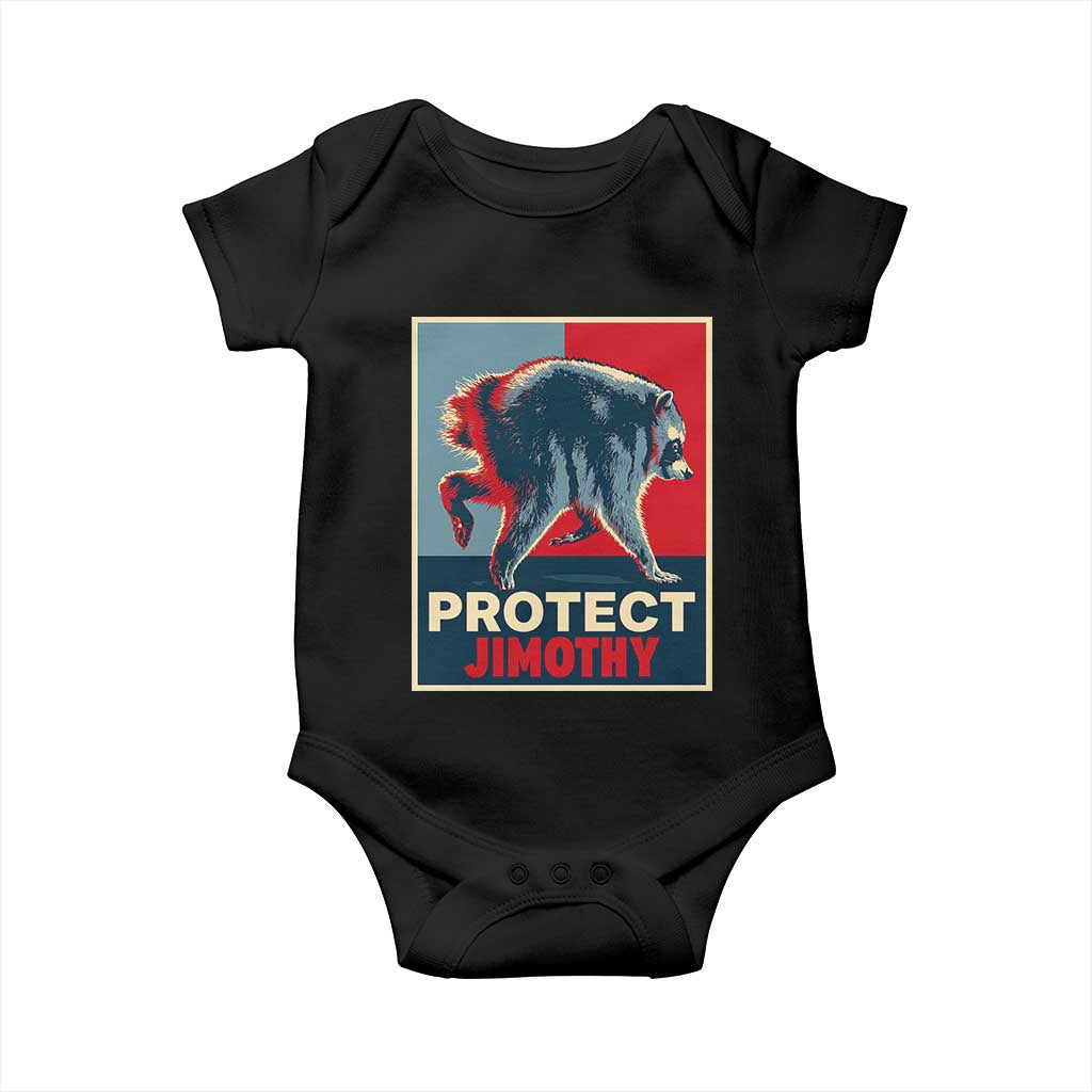 Protect Jimothy Seattle Raccoon Supporter Baby Onesie Hope Style Poster Parody Graphic