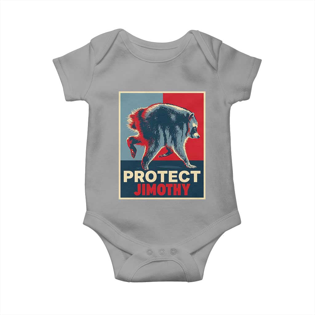 Protect Jimothy Seattle Raccoon Supporter Baby Onesie Hope Style Poster Parody Graphic