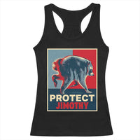 Protect Jimothy Seattle Raccoon Supporter Racerback Tank Top Hope Style Poster Parody Graphic