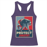 Protect Jimothy Seattle Raccoon Supporter Racerback Tank Top Hope Style Poster Parody Graphic