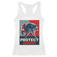Protect Jimothy Seattle Raccoon Supporter Racerback Tank Top Hope Style Poster Parody Graphic