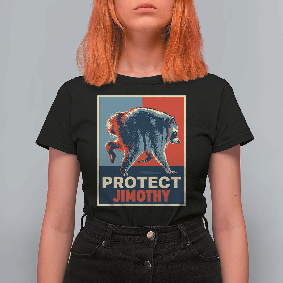 Protect Jimothy Seattle Raccoon Supporter T Shirt For Women Hope Style Poster Parody Graphic