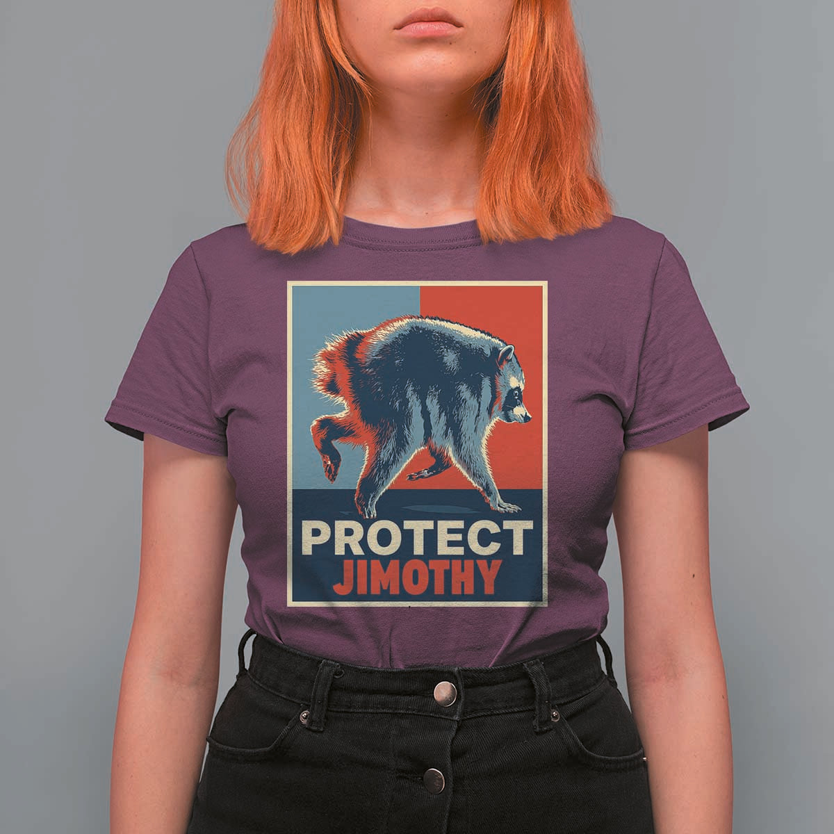 Protect Jimothy Seattle Raccoon Supporter T Shirt For Women Hope Style Poster Parody Graphic