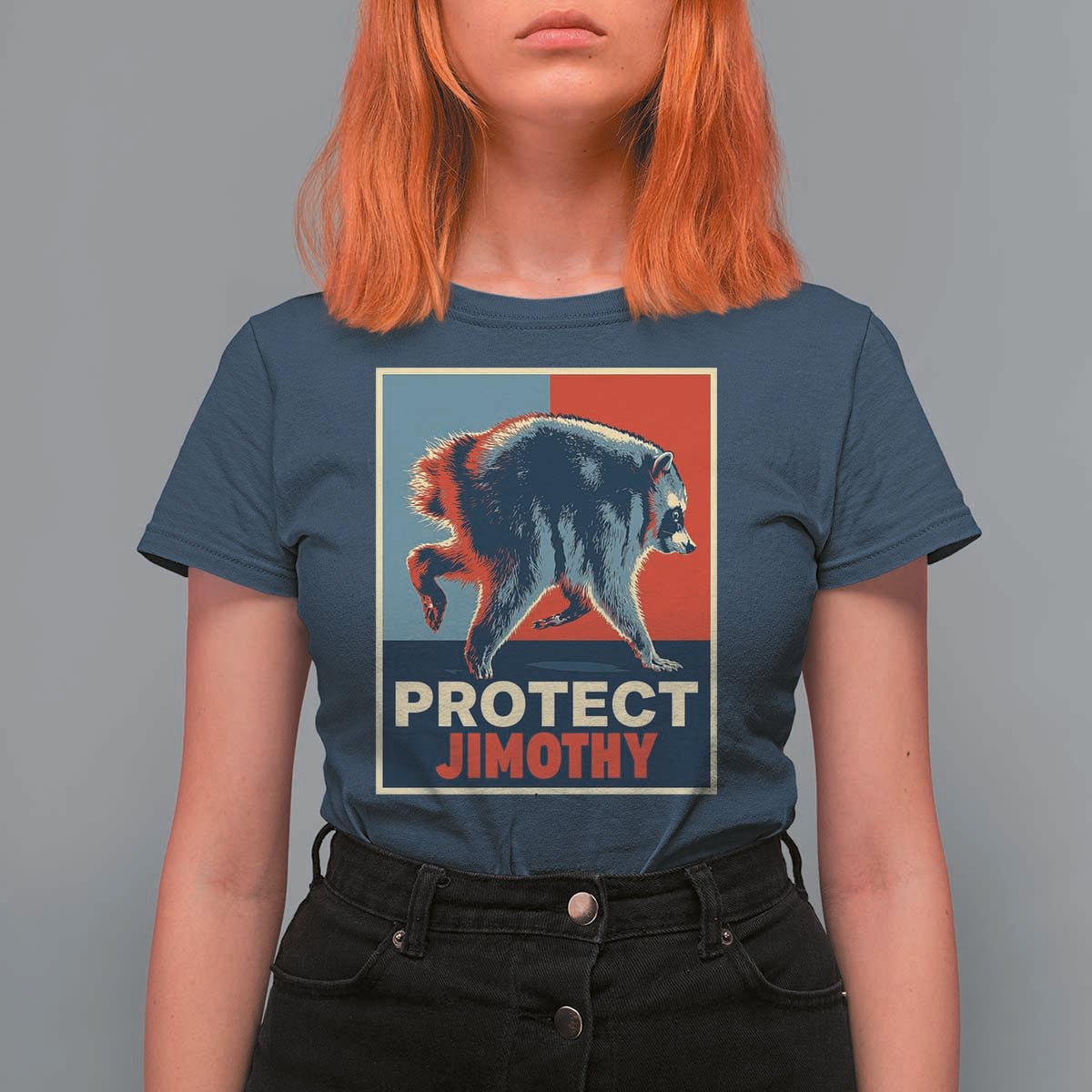 Protect Jimothy Seattle Raccoon Supporter T Shirt For Women Hope Style Poster Parody Graphic