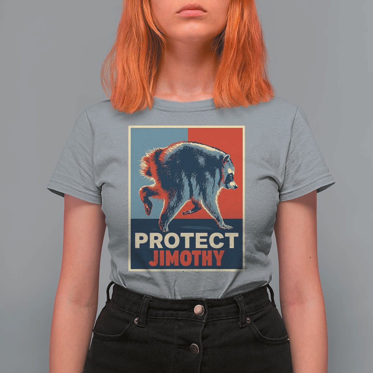 Protect Jimothy Seattle Raccoon Supporter T Shirt For Women Hope Style Poster Parody Graphic