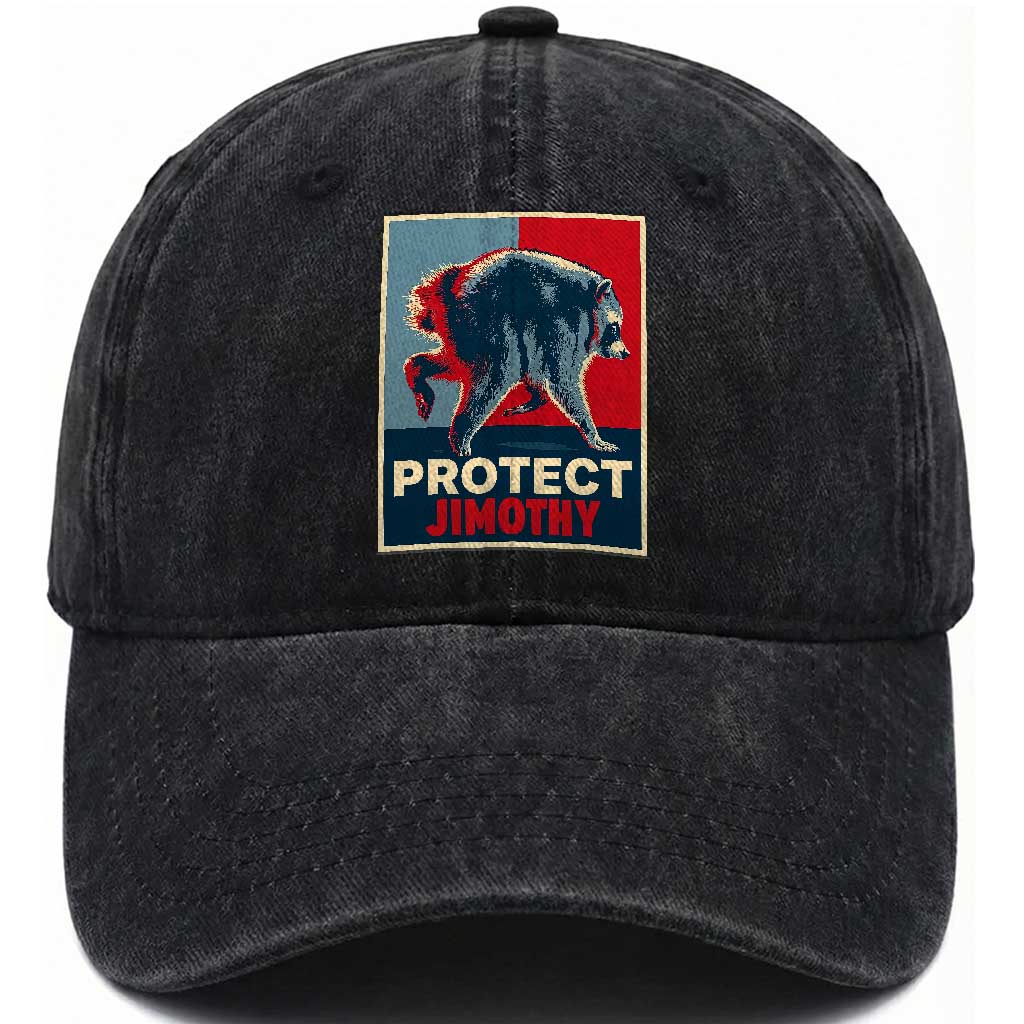 Protect Jimothy Seattle Raccoon Supporter Washed Cotton Baseball Cap Hope Style Poster Parody Graphic
