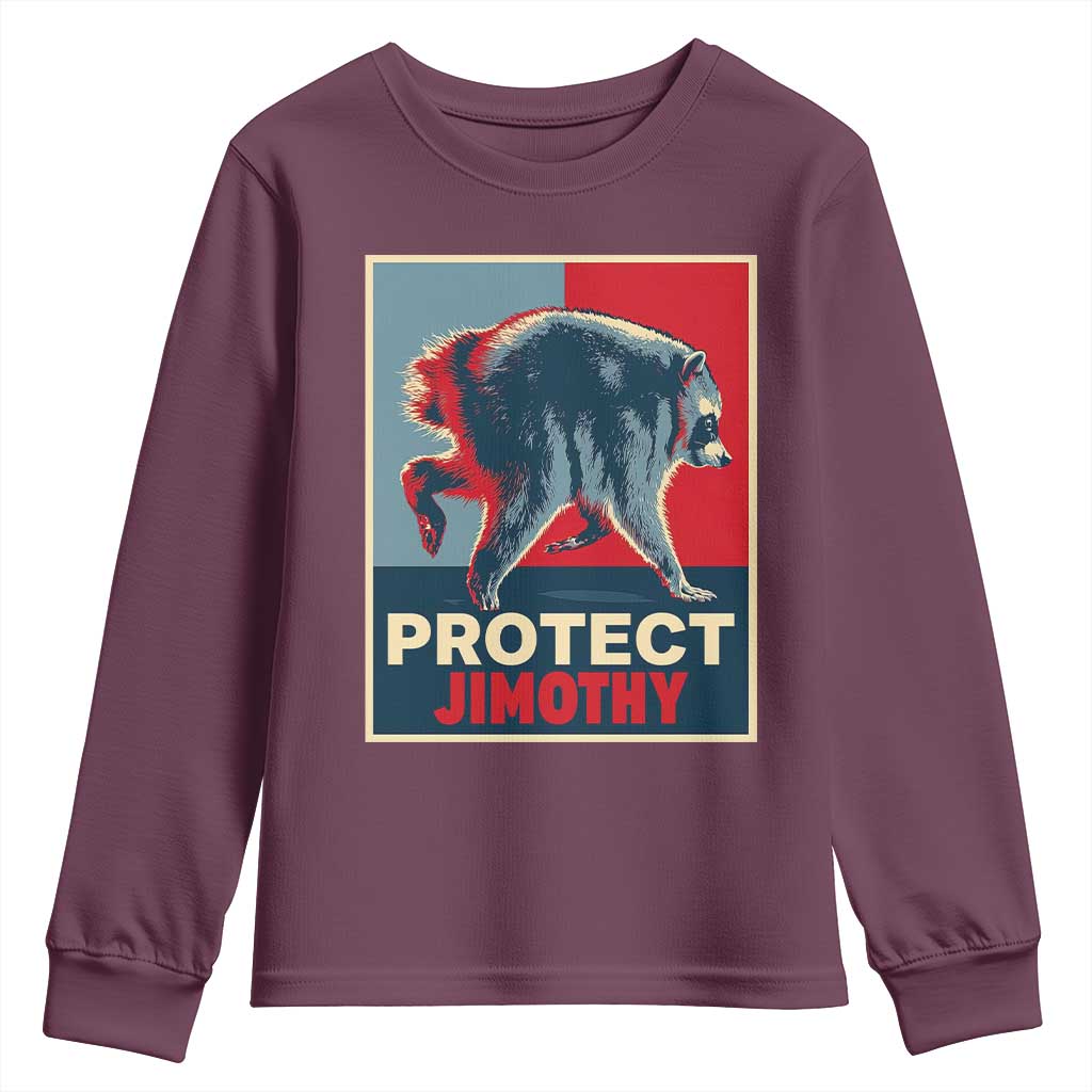 Protect Jimothy Seattle Raccoon Supporter Youth Sweatshirt Hope Style Poster Parody Graphic