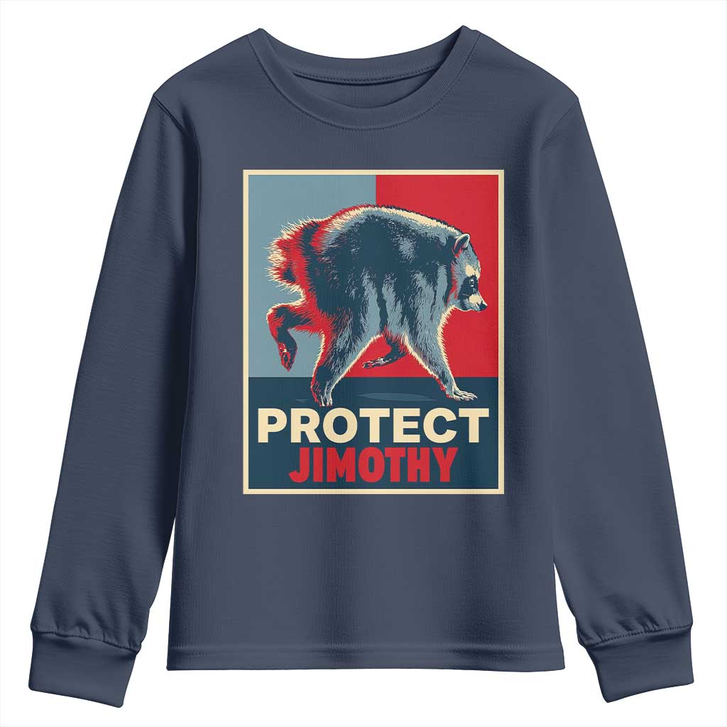 Protect Jimothy Seattle Raccoon Supporter Youth Sweatshirt Hope Style Poster Parody Graphic