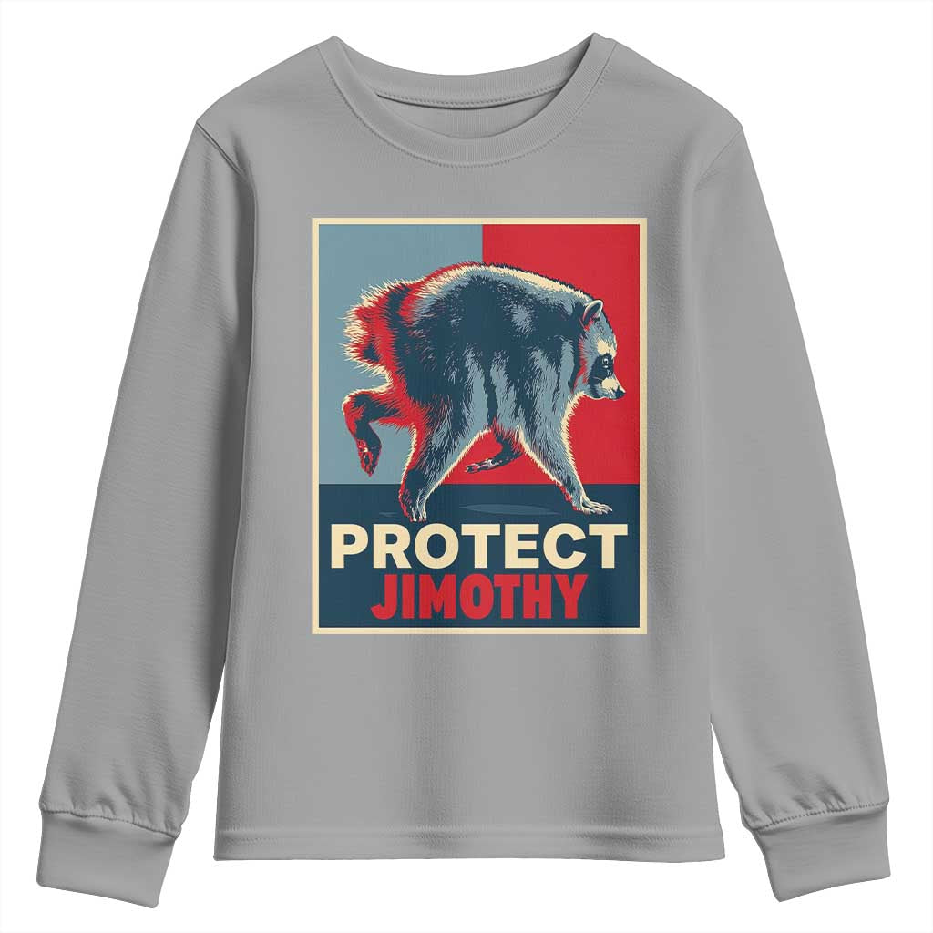 Protect Jimothy Seattle Raccoon Supporter Youth Sweatshirt Hope Style Poster Parody Graphic