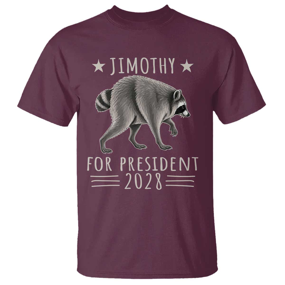 Jimothy For President 2028 Parody T Shirt Funny Viral Seattle Raccoon Lover