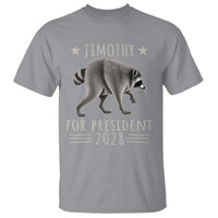 Jimothy For President 2028 Parody T Shirt Funny Viral Seattle Raccoon Lover