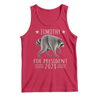 Jimothy For President 2028 Parody Tank Top Funny Viral Seattle Raccoon Lover