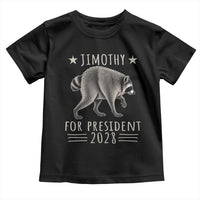 Jimothy For President 2028 Parody Toddler T Shirt Funny Viral Seattle Raccoon Lover