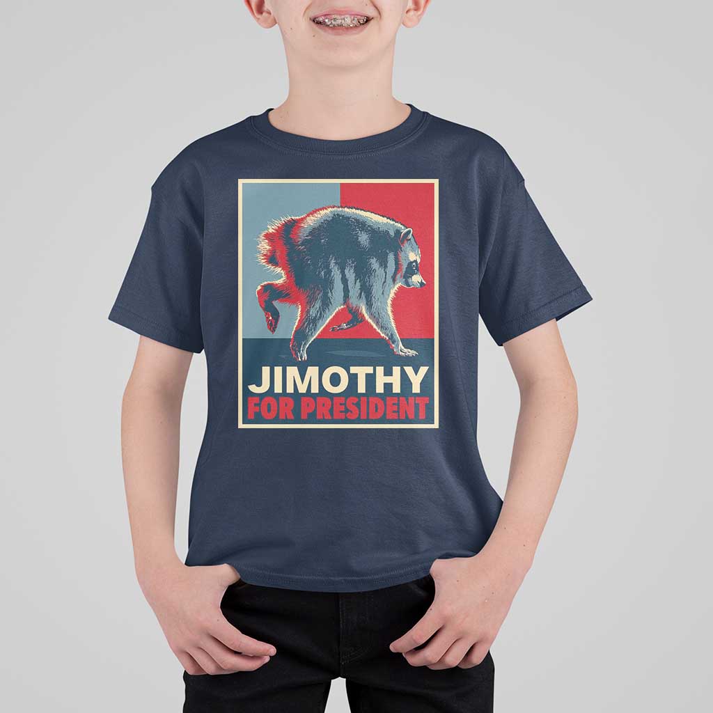 Jimothy For President Parody T Shirt For Kid Hope Style Viral Seattle Raccoon Graphic