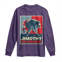 Jimothy For President Parody Long Sleeve Shirt Hope Style Viral Seattle Raccoon Graphic