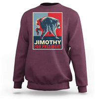Jimothy For President Parody Sweatshirt Hope Style Viral Seattle Raccoon Graphic