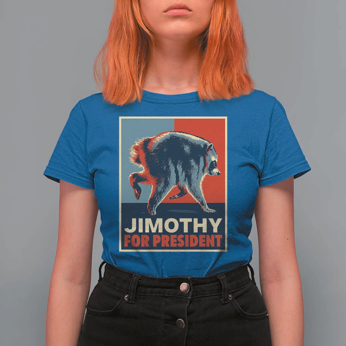 Jimothy For President Parody T Shirt For Women Hope Style Viral Seattle Raccoon Graphic