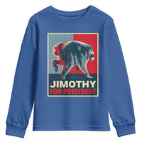 Jimothy For President Parody Youth Sweatshirt Hope Style Viral Seattle Raccoon Graphic