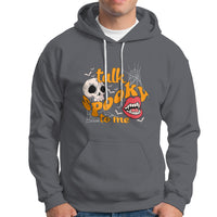 Spooky Halloween Hoodie Talk Spooky To Me Skull Vampire Mouth - Wonder Print Shop