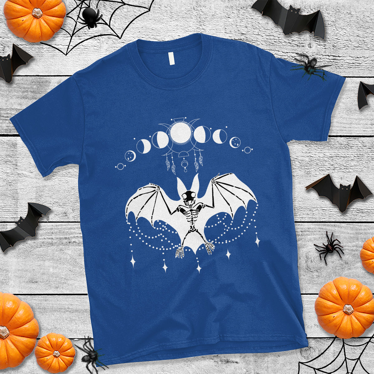 Halloween Bat T Shirt Stay Spooky Witchy Celestial Dark Academia - Wonder Print Shop