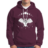 Halloween Bat Hoodie Stay Spooky Witchy Celestial Dark Academia - Wonder Print Shop