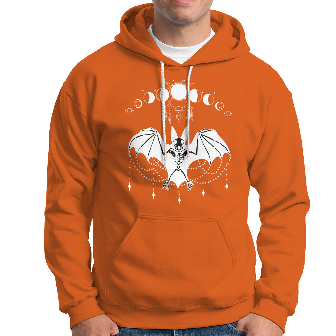 Halloween Bat Hoodie Stay Spooky Witchy Celestial Dark Academia - Wonder Print Shop