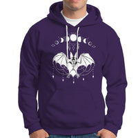 Halloween Bat Hoodie Stay Spooky Witchy Celestial Dark Academia - Wonder Print Shop