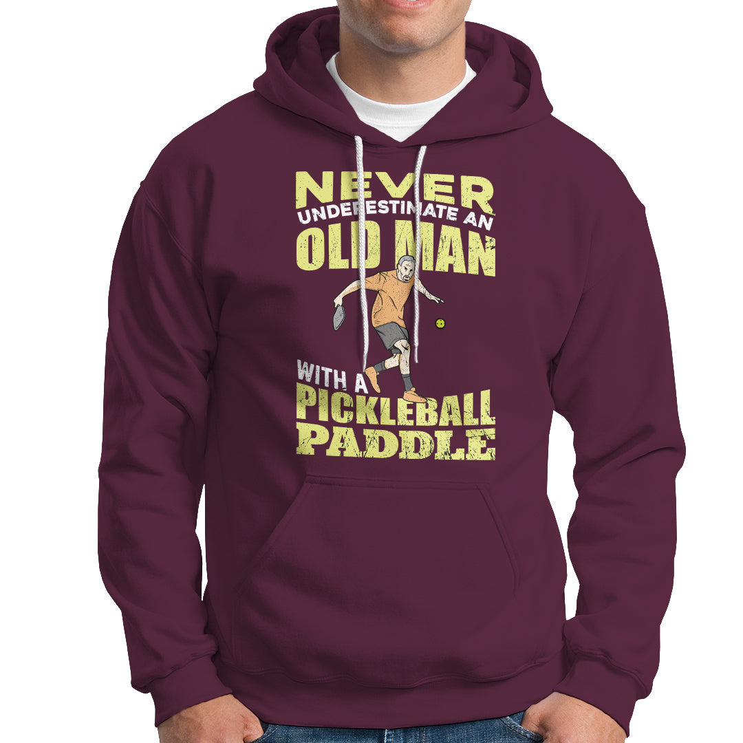 Pickleball Old Man Hoodie It's Weird Being The Same Age As Old People - Wonder Print Shop