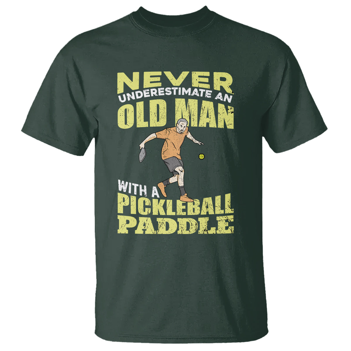 Pickleball Old Man T Shirt It's Weird Being The Same Age As Old People - Wonder Print Shop