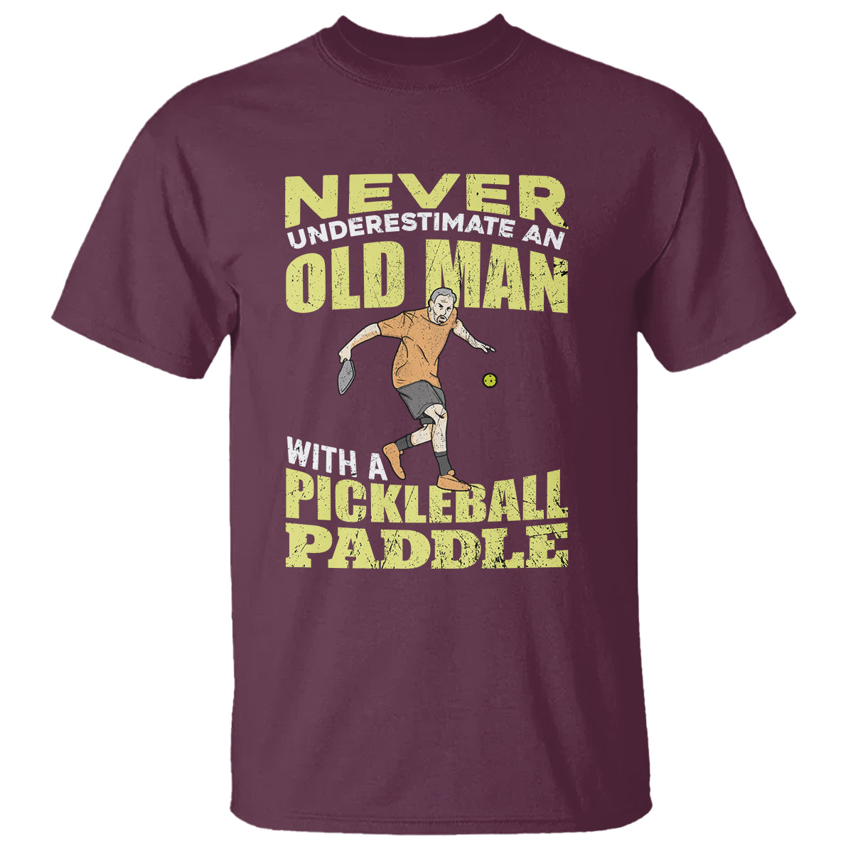 Pickleball Old Man T Shirt It's Weird Being The Same Age As Old People - Wonder Print Shop