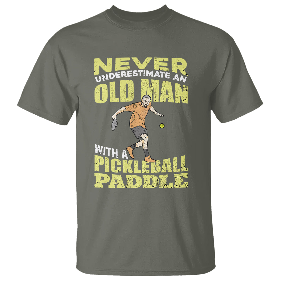 Pickleball Old Man T Shirt It's Weird Being The Same Age As Old People - Wonder Print Shop