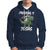 Crushing It With Jesus Hoodie Funny Riding Dinosaur - Wonder Print Shop