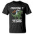 Crushing It With Jesus T Shirt Funny Riding Dinosaur - Wonder Print Shop