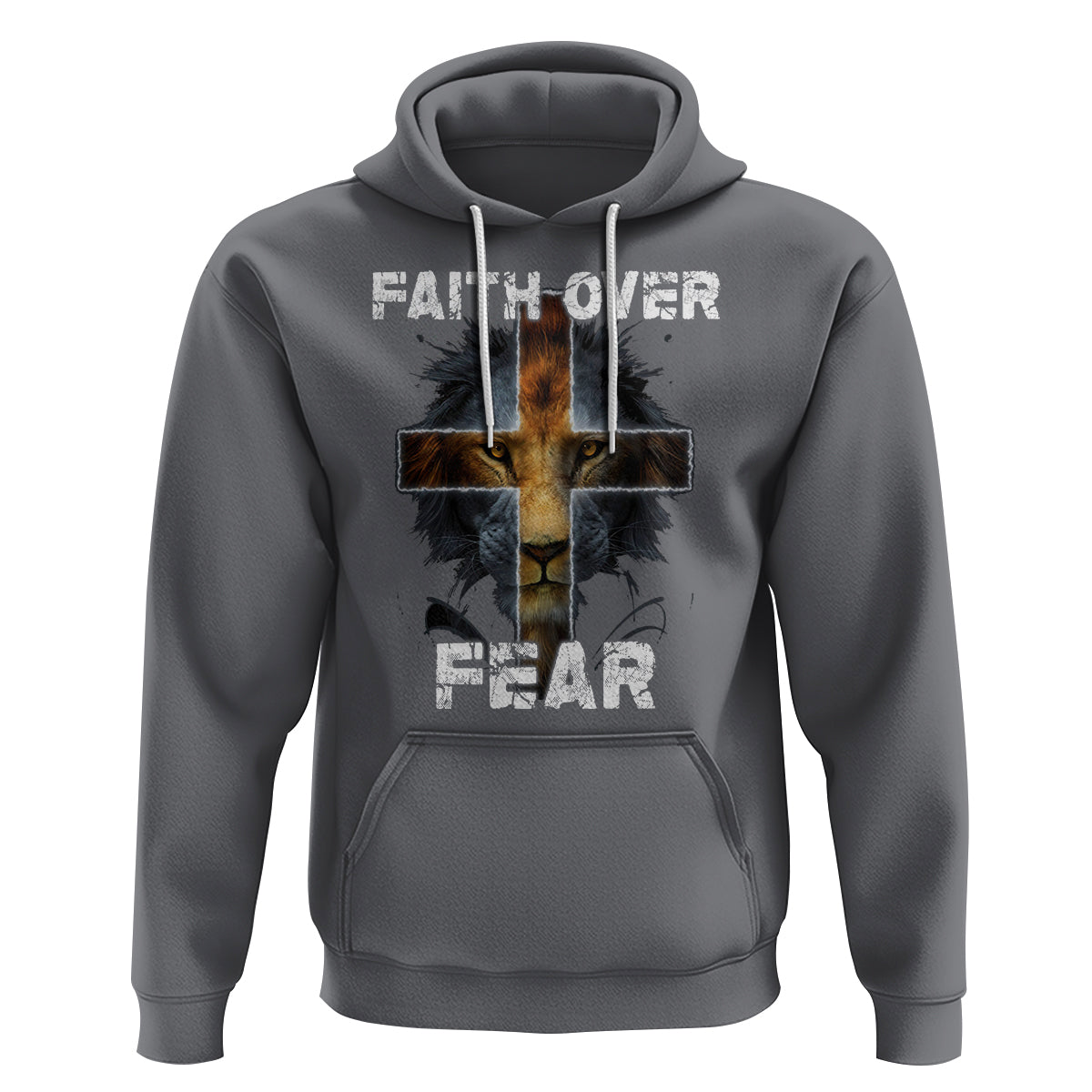 Christian Hoodie Faith Over Fear - Wonder Print Shop
