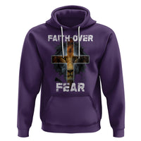 Christian Hoodie Faith Over Fear - Wonder Print Shop