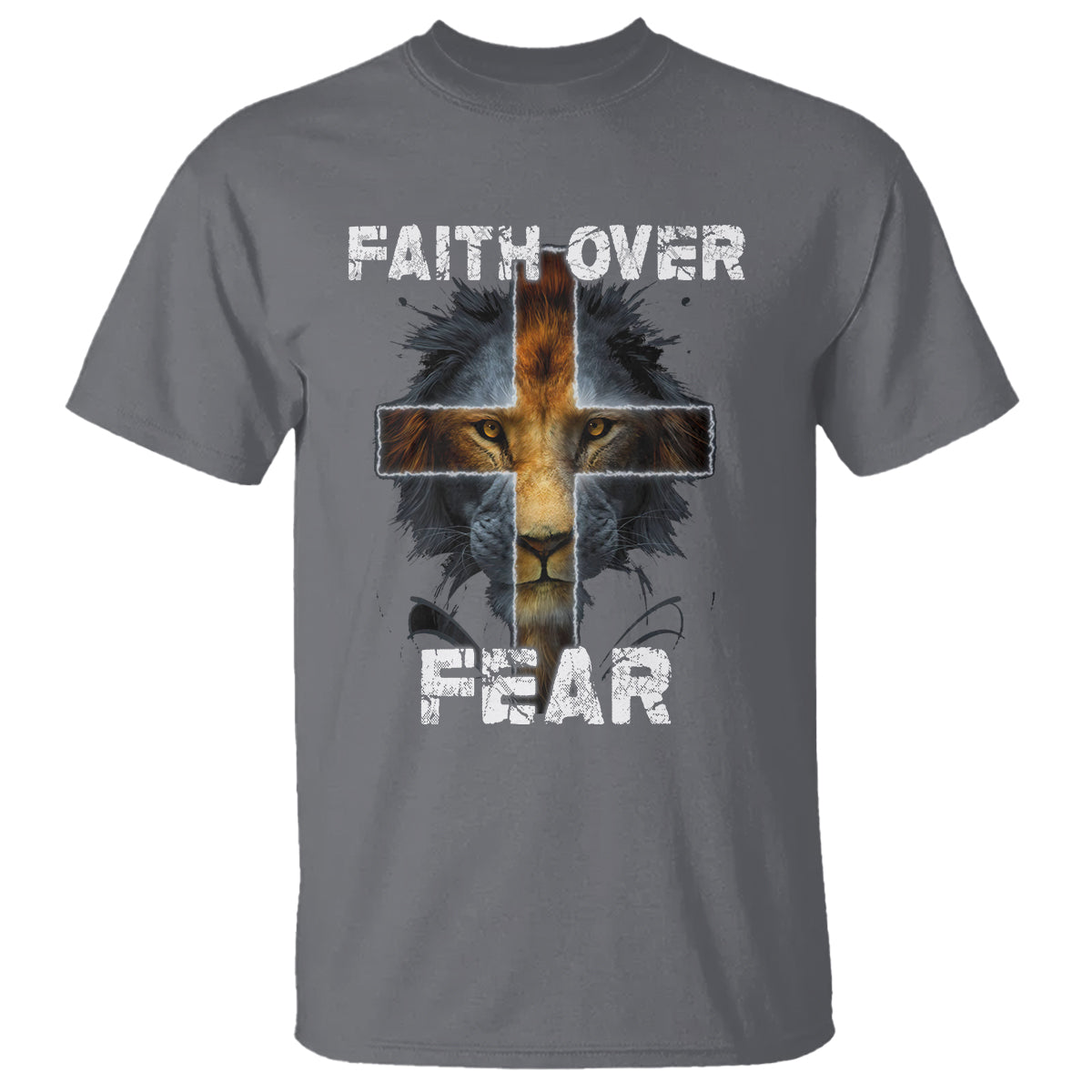 Christian T Shirt Faith Over Fear - Wonder Print Shop