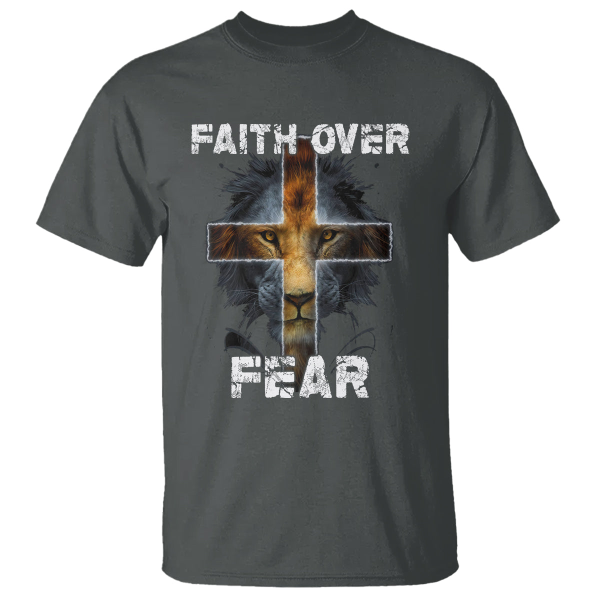 Christian T Shirt Faith Over Fear - Wonder Print Shop