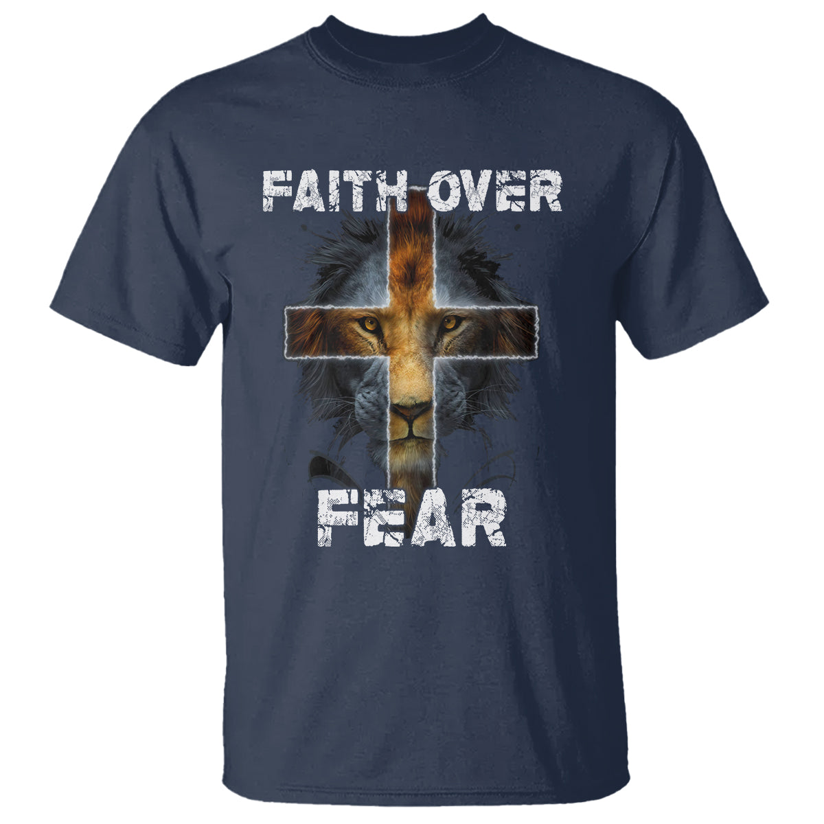 Christian T Shirt Faith Over Fear - Wonder Print Shop