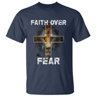 Christian T Shirt Faith Over Fear - Wonder Print Shop