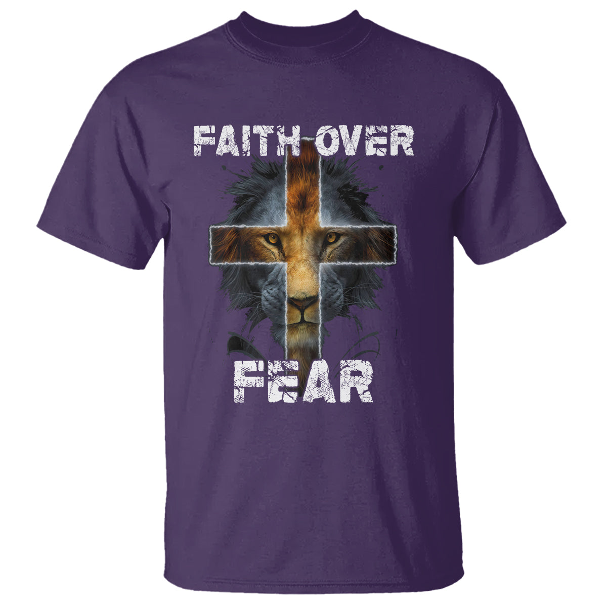 Christian T Shirt Faith Over Fear - Wonder Print Shop