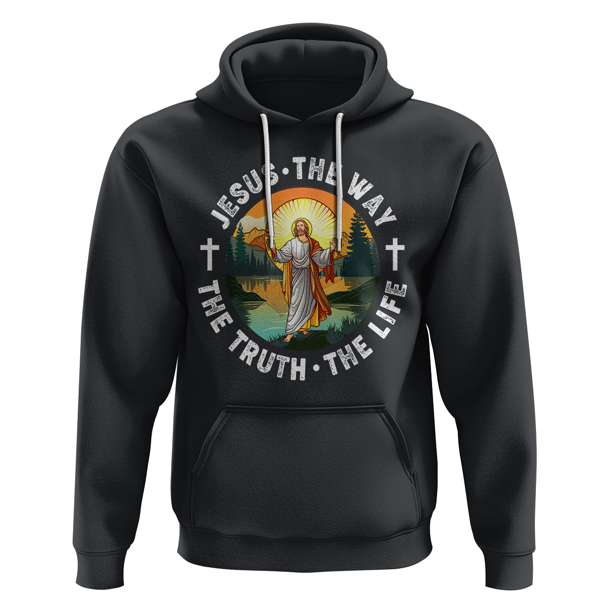 Jesus Hoodie The Way The Truth The Life - Wonder Print Shop
