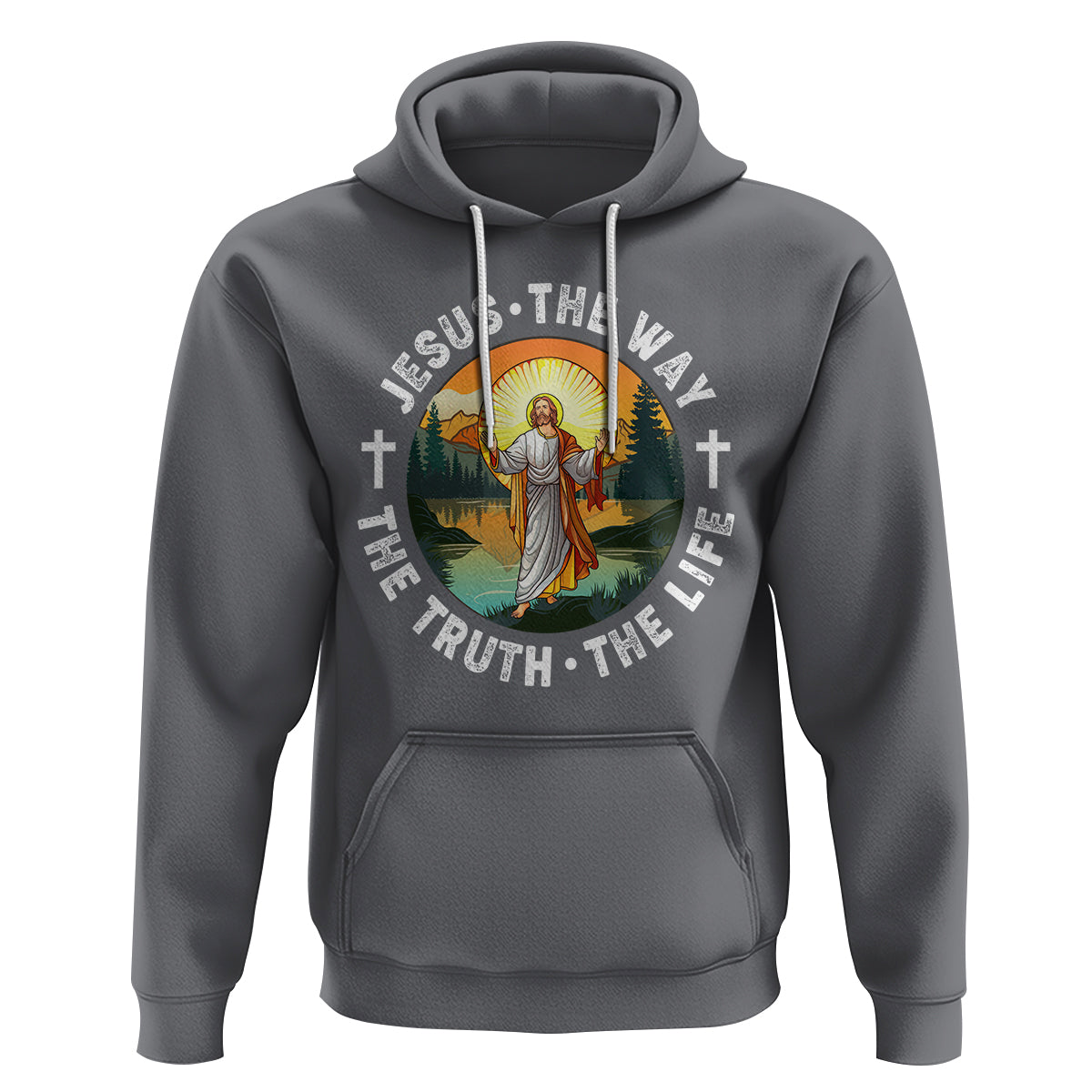 Jesus Hoodie The Way The Truth The Life - Wonder Print Shop