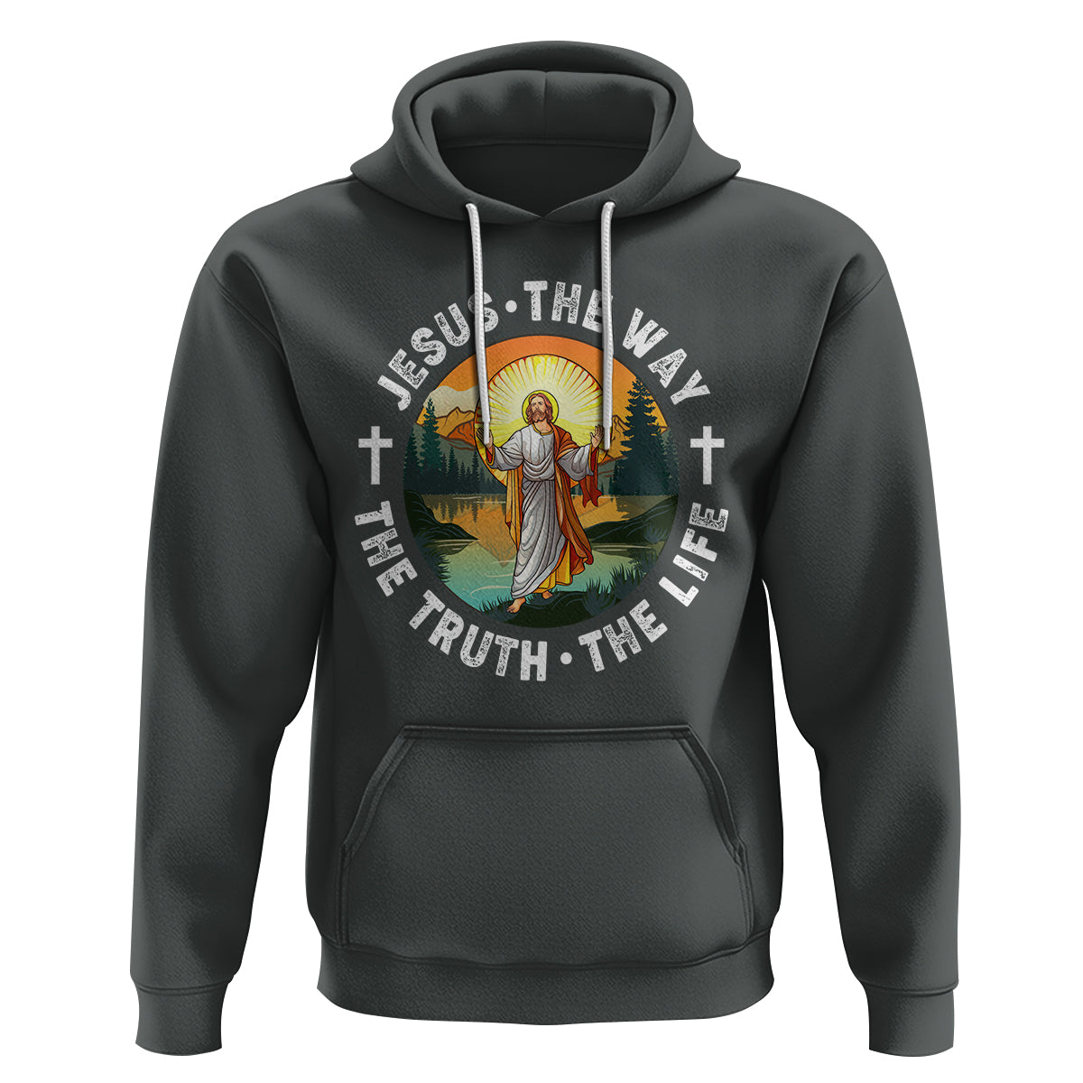 Jesus Hoodie The Way The Truth The Life - Wonder Print Shop