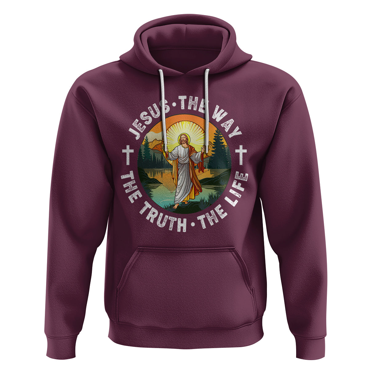 Jesus Hoodie The Way The Truth The Life - Wonder Print Shop