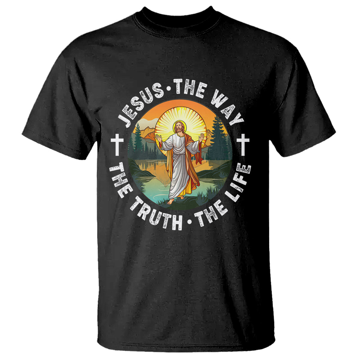 Jesus T Shirt The Way The Truth The Life - Wonder Print Shop