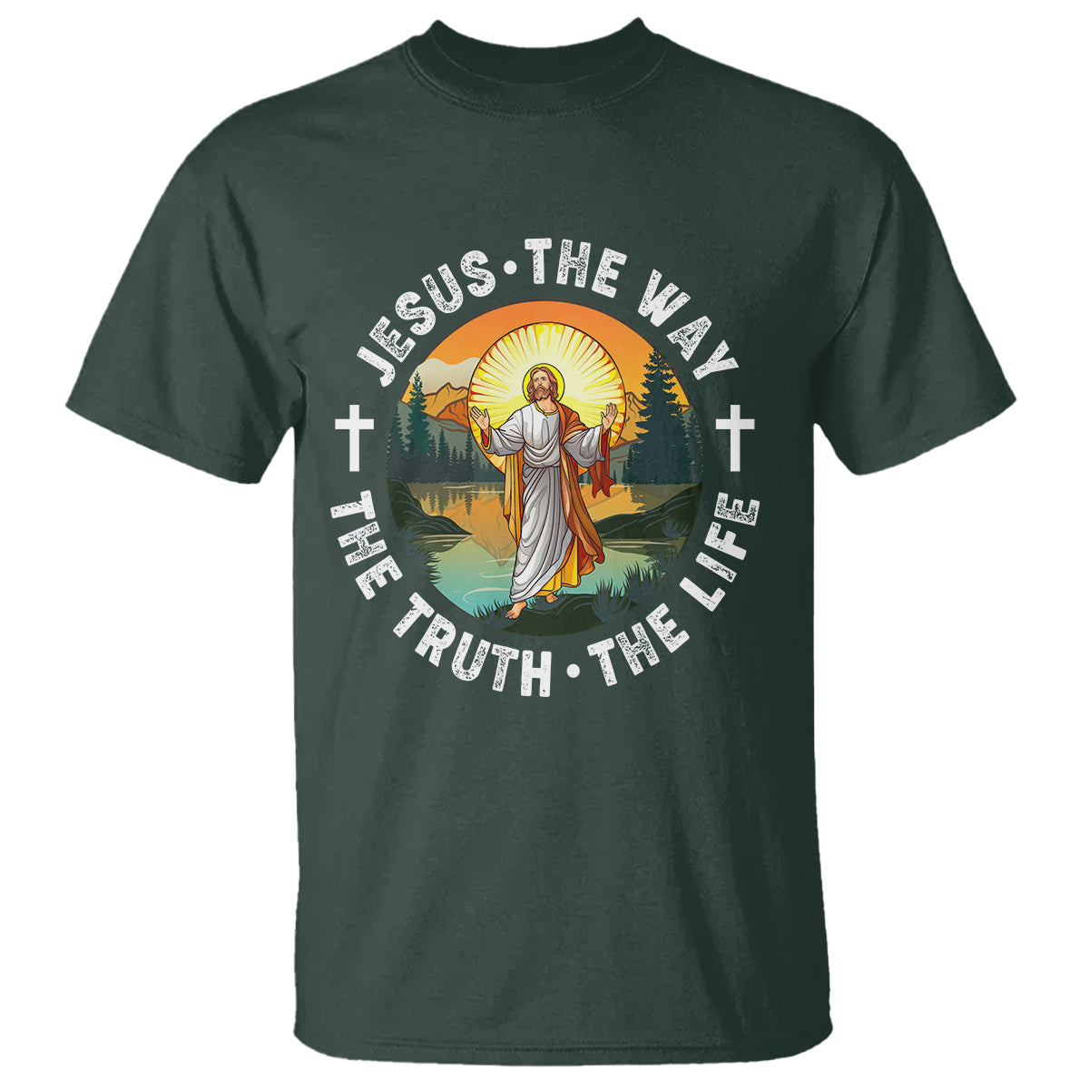Jesus T Shirt The Way The Truth The Life - Wonder Print Shop