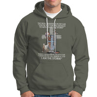 Christian Faith Hoodie The Devil Whispered I Whispered Back I Am The Storm - Wonder Print Shop