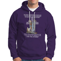Christian Faith Hoodie The Devil Whispered I Whispered Back I Am The Storm - Wonder Print Shop