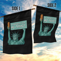 In Sandwich Guy We Trust Garden Flag Funny Liberty with Baguette Parody Graphic Political Satire - Wonder Print Shop